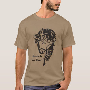 Camiseta Salvado por la sangre Jesús Corona de los ánimos