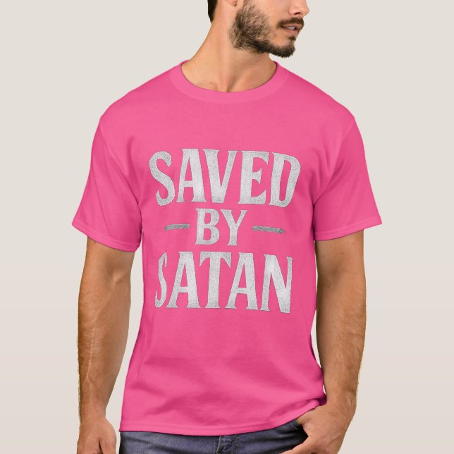 CAMISETA SALVADO POR SATAN (Anverso)