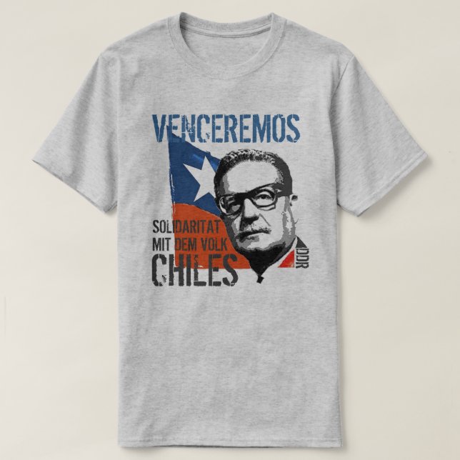 CAMISETA SALVADOR ALLENDE (Diseño del anverso)