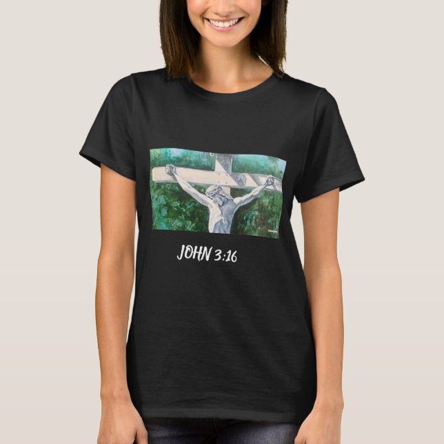 Camiseta Salvador Christian John 3:16., Navidades- Pascua (Anverso)