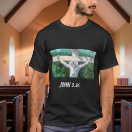 Camiseta Salvador Cristiano  Juan 3:16., Navidad- Pascua