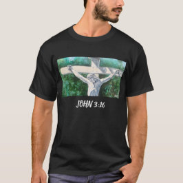 Camiseta Salvador Cristiano Juan 3:16., Pascua-Bautismo T