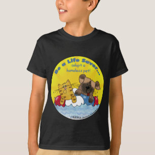 Camiseta Salvador de la vida - Adoptar Mascotas sin hogar