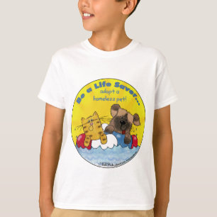 Camiseta Salvador de la vida - Adoptar Mascotas sin hogar