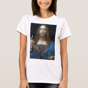 Camiseta Salvador Mundi, Jesucristo, Leonardo da Vinci