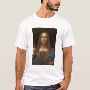 Camiseta Salvador Mundi , pintura de Cristo, Vinci