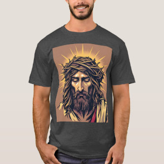 Camiseta Salvador radiante: Jesús con corona de ánimos