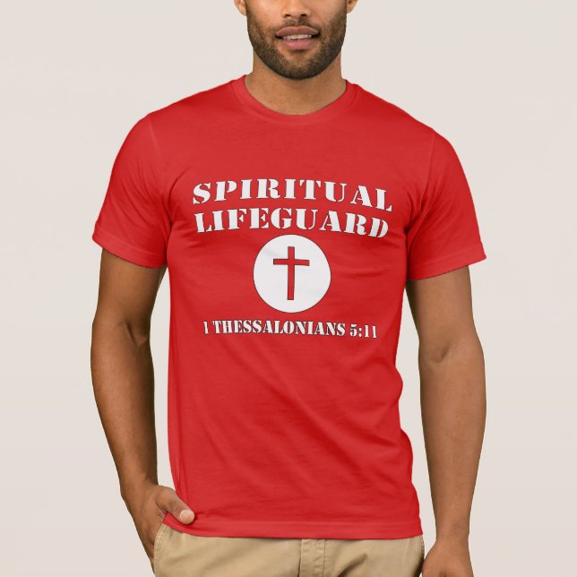Camiseta Salvaguardia espiritual con versos (Anverso)