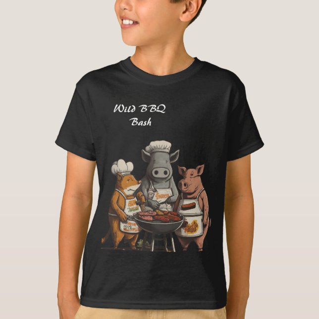 Camiseta Salvaje BBQ Bash negro (Anverso)