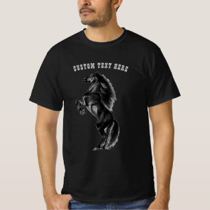 Camiseta salvaje de caballo Mustang con texto Pers