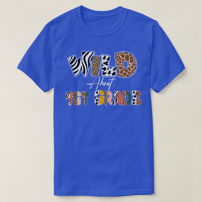 Camiseta Salvaje de cerca de 1º Grado de vuelta al leopardo (Diseño del anverso)