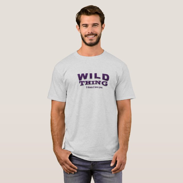 Camiseta salvaje de la cosa con el oposum y el (Anverso completo)