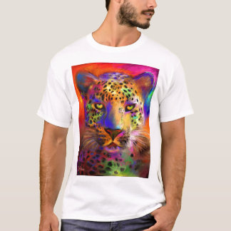 camiseta salvaje de la pintura de la imagen de la