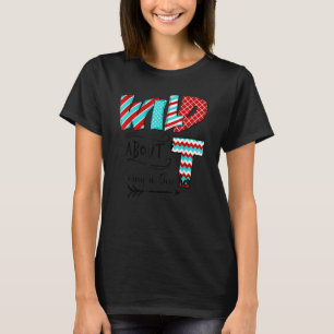 Camiseta Salvaje De Ser Un Profesor Aqua Blue Y Red Patte