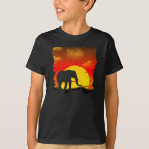 Camiseta salvaje del elefante