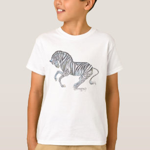 Camiseta Salvaje ecuestre del negro del Quagga del potro