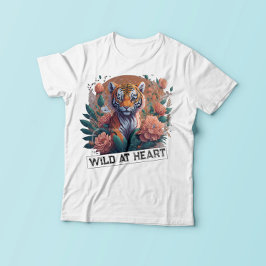 Camiseta Salvaje en el corazón - pequeño tigre