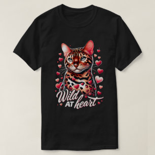 Camiseta Salvaje en el corazón - Tee de amor para gato beng