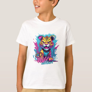 Camiseta Salvaje en el Tee del Corazón: Sabertooth de la Si