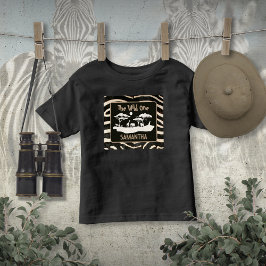 Camiseta Salvaje Estampado de Cebra Animal