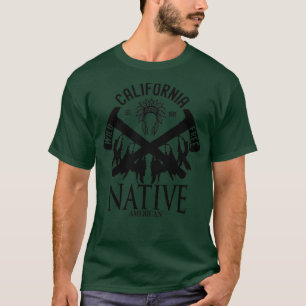Camiseta salvaje nativo americano y libre California T