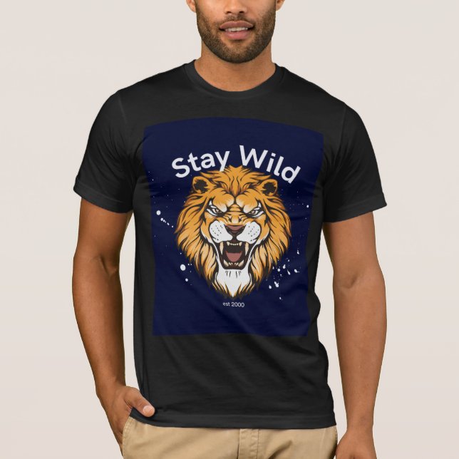 camiseta salvaje negra (Anverso)