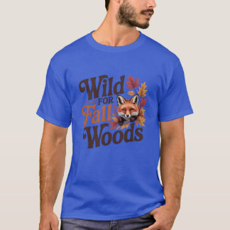 Camiseta Salvaje para diseño de otoño amante de la naturale