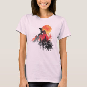 Camiseta Salvaje por diseño – Oso abstracto y naturaleza sa