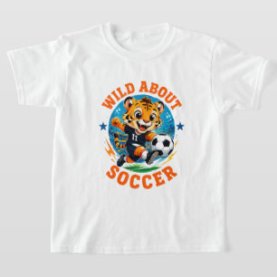 Camiseta 🔥 Salvaje por el Fútbol Tigre Campeón de Fútbol �