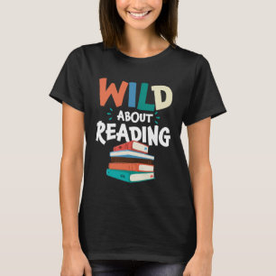 Camiseta Salvaje por leer libros de literatura de bibliotec