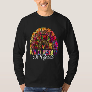 Camiseta Salvaje profesor de 5º grado de vuelta al Leopar e