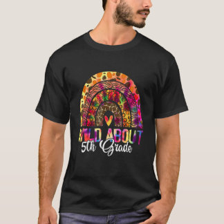 Camiseta Salvaje profesor de 5º grado de vuelta al Leopar e