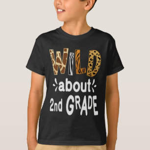 Camiseta Salvaje sobre 2do Grado Bienvenido Byck Al Colegio