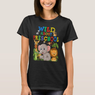 Camiseta Salvaje Sobre Animales De Safari De Preescolar Jun