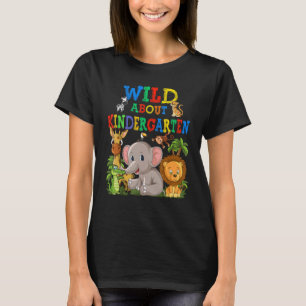 Camiseta Salvaje Sobre Animales Safari De Kindergarten Jung
