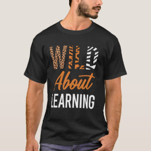 Camiseta Salvaje Sobre Arte de Patrones de Animales de Apre