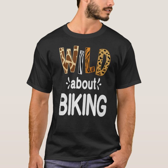 Camiseta Salvaje sobre el ciclismo (Anverso)
