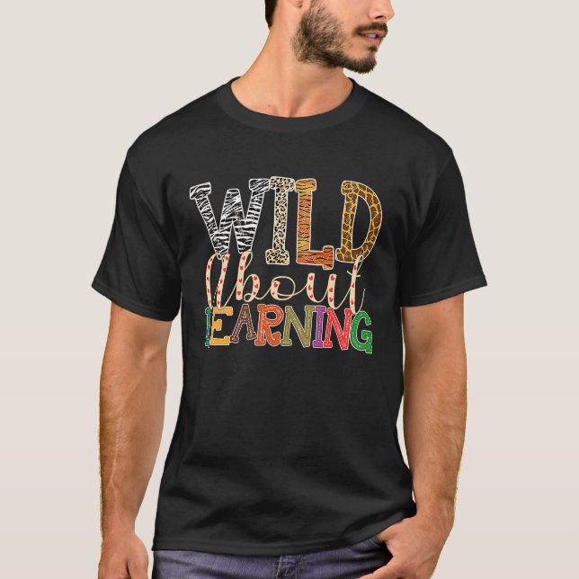 Camiseta Salvaje sobre el profesor Leopard Teacher Leopard (Anverso)