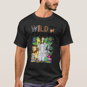 Camiseta Salvaje sobre enseñar a animales de la selva de Sa
