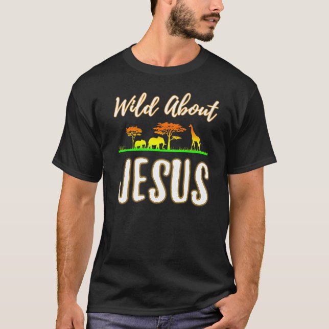 Camiseta Salvaje sobre Jesús Pastor de Escuela Dominical VB (Anverso)