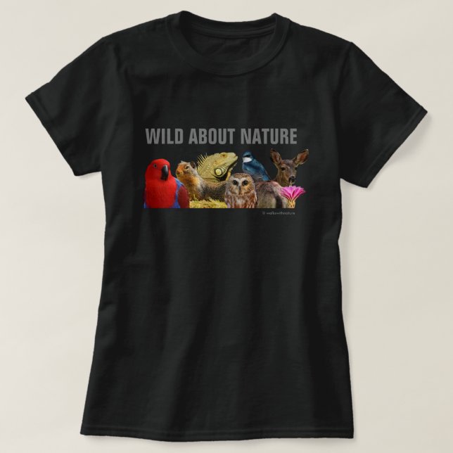 Camiseta Salvaje sobre la naturaleza (Diseño del anverso)