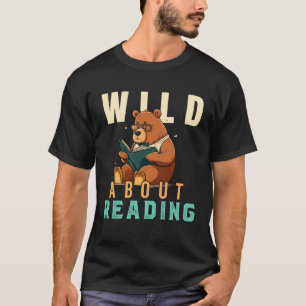 Camiseta Salvaje Sobre Leyendo Amar Libros Friki Ratón De B