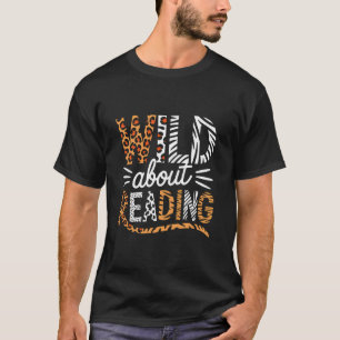 Camiseta Salvaje Sobre Leyendo Libros Amante Lector Bibliot