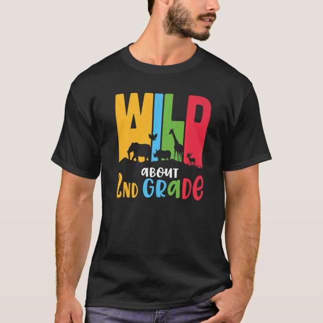 Camiseta Salvaje sobre segundo grado de corte de segundo gr (Anverso)