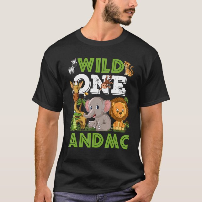 Camiseta Salvaje Un Abuelo Zoológico Cumpleaños Selva Safar (Anverso)