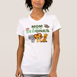 Camiseta Salvaje un primer cumpleaños Jungle Safari Zoo Twi