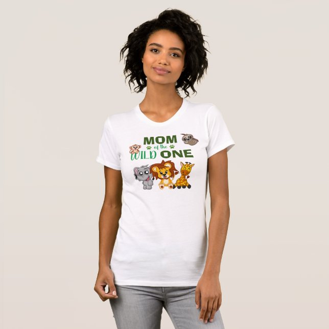 Camiseta Salvaje Un Safari de la Selva Primera Madre de Cum (Anverso completo)