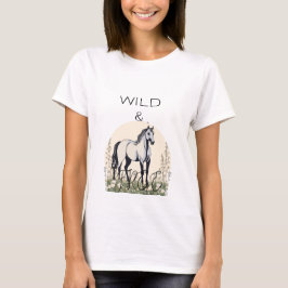 camiseta salvaje y libre