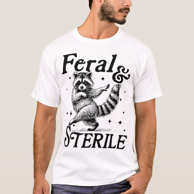 Camiseta Salvaje Y Sin Vientre Feral Y Estéril (Anverso)
