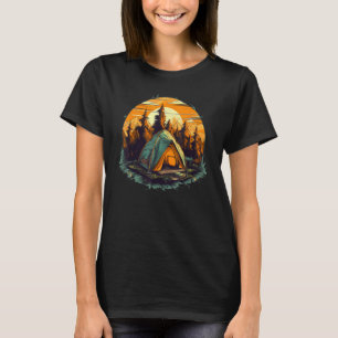 Camiseta Salvaje y supervivencia Camping con carpas para Su